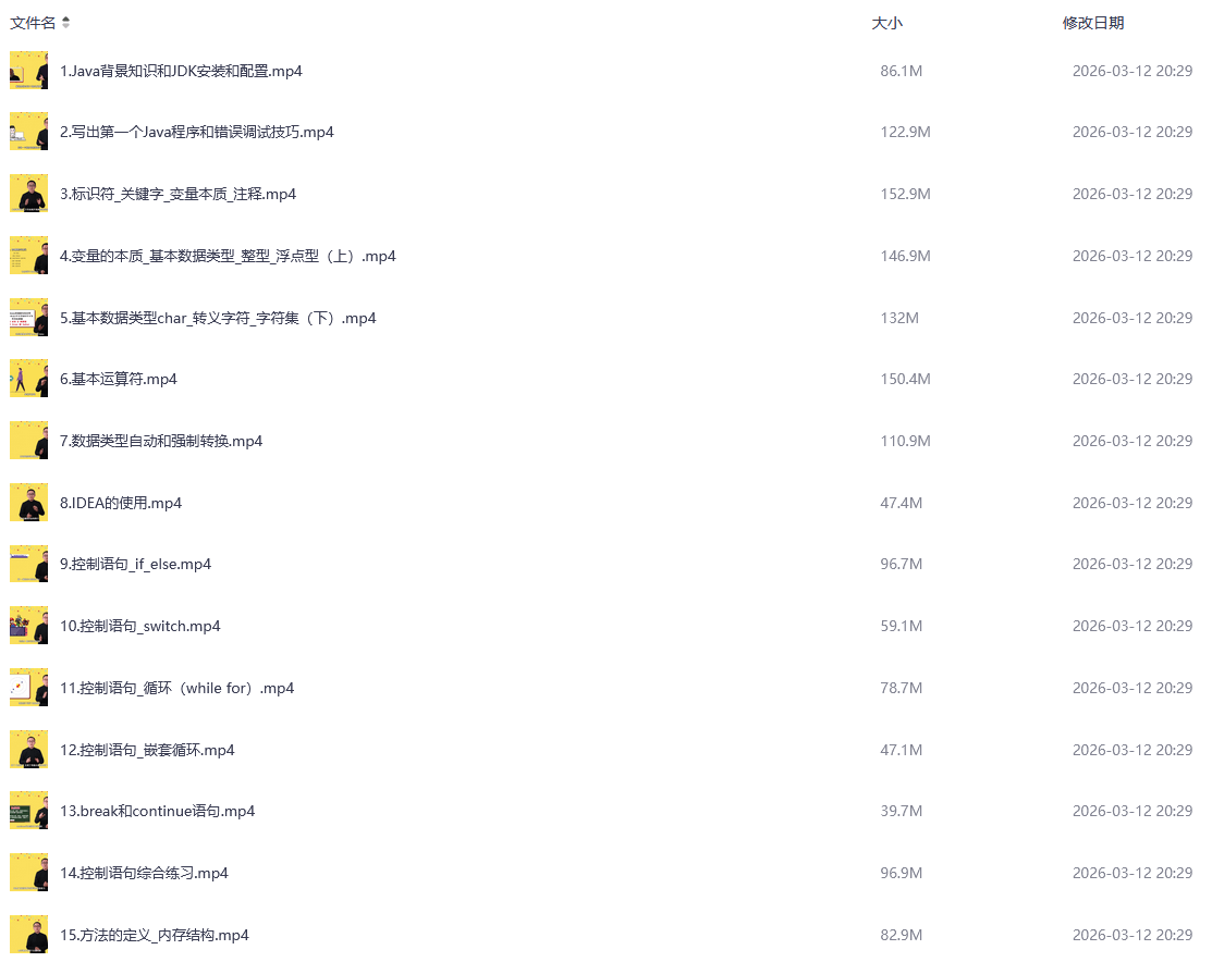Java从入门到实战,学技术开发的看看吧