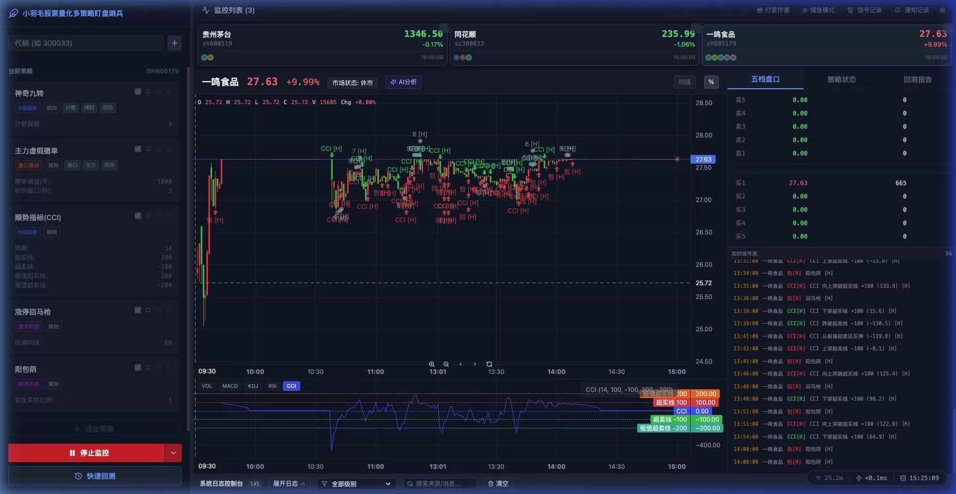 🚀 【260811更新】小羽毛股票量化多策略盯盘哨兵 v3.1.1 新增多项能力、支持推送微信 🚀 【260811更新】小羽毛股票量化多策略盯盘哨兵 v3.1.1 新增多项能力、支持推送微信