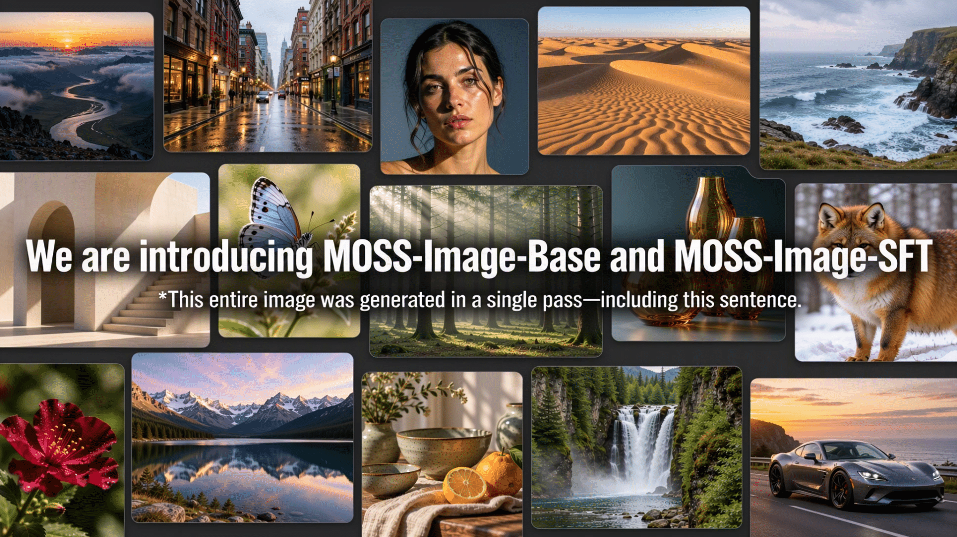 MOSS-Image:复旦 MOSS 团队开源 6 天 1300 星的国产生图模型,中文手写体都能画,开源免费
